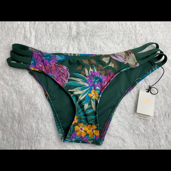 Share & Sade Swimsuit Floral Cheeky Bottom M - Picture 1 of 6